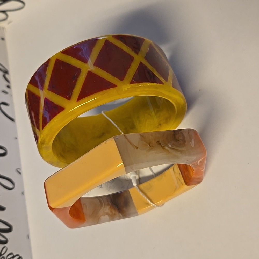 Sassy Jones Zaria Bangle Stack (Cinnamon Swirl)